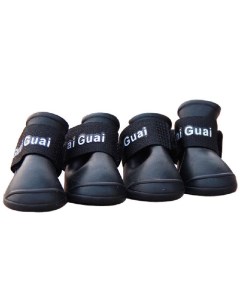 Ботинки для собак силиконовые чёрные размер XL 7 5см на 6см Грызлик ам