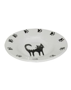 Миска для животных Cat Plate белая керамическая 15 5х3см 140мл Foxie