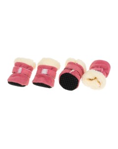 Ботинки замшевые для собак XL розовый унисекс Petmax