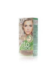 Стойкая крем краска для волос FitoColor 9 1 Пепельный блондин 115мл Фитокосметик