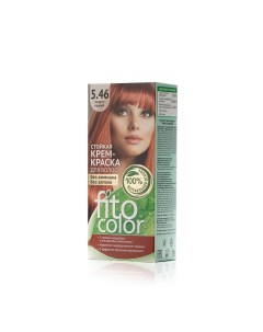 Стойкая крем краска для волос FitoColor 5 46 Медно рыжий 115мл Фитокосметик