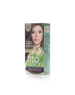 Стойкая крем краска для волос FitoColor 3 2 Баклажан 115мл Фитокосметик