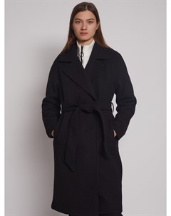 Длинное пальто с поясом Zolla