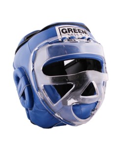 Шлем для бокса safe Синий Green hill