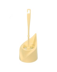Ерш для туалета МТ271 Капля напольный пластик бежевый светло желтый Мультипласт