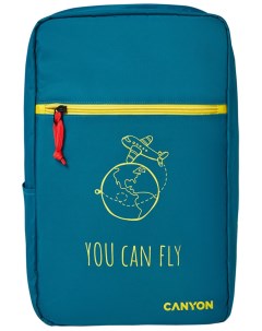 Рюкзак для ручной клади и ноутбука 15 6 CSZ 03 Темный аквамарин Лимонный CNS CSZ03DGN01 Canyon