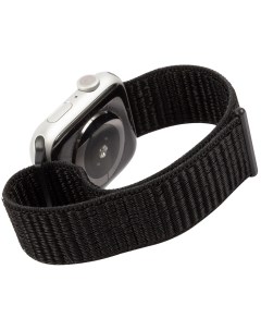 Ремешок нейлоновый для Apple watch 42 44 mm S3 S4 S5 SE S6 глубокий черный Mobility