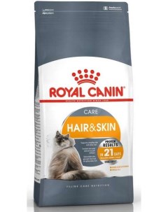 Hair Skin Корм сух д кошек с чувств кожей и проблем шерстью 400г Royal canin