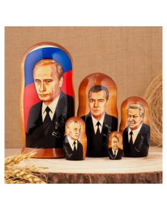 Матрешка Путин триколор 5 кукол 17 см Nnb