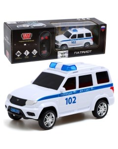 Машина радиоуправляемая Уаз патриот полиция 15 5 см свет белый Patriot Технопарк