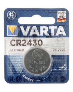 Батарейка литиевая Cr2430 1bl 3В блистер 1 шт Varta