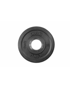 Диск Евро Классик обрезиненный черный 2 5 кг диаметр 51 мм Iron king