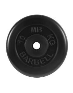 Диск обрезиненный d31мм MB PltB31 10 10 кг черный Mb barbell
