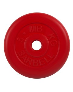 Диск обрезиненный d31мм MB PltC31 5 5 кг красный Mb barbell