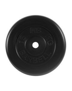 Диск обрезиненный d31мм MB PltB31 15 15 кг черный Mb barbell