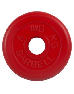 Диск обрезиненный d51мм MB PltC51 5 5кг красный Mb barbell
