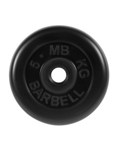 Диск обрезиненный d31мм MB PltB31 5 кг черный Mb barbell