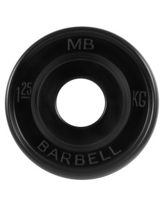 Диск олимпийский d51мм евро классик MB PltBE 1 25 1 25 кг черный Mb barbell