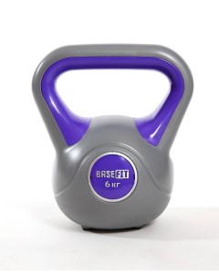 Гиря пластиковая 6 кг DB 503 серый фиолетовый Basefit
