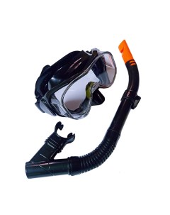 Набор для плавания взрослый маска трубка ПВХ E39247 4 черный Sportex