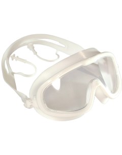Очки полумаска для плавания взрослая силикон белый E33161 2 Sportex