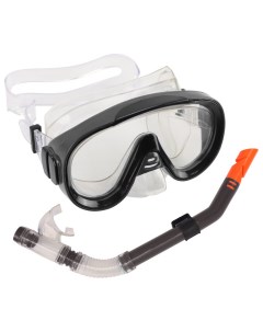 Набор для плавания юниорский маска трубка ПВХ E39246 4 черный Sportex