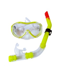 Набор для плавания взрослый маска трубка ПВХ E39248 3 желтый Sportex