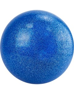 Мяч для художественной гимнастики однотонный d19см AGP 19 02 ПВХ синий с блестками Nobrand