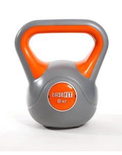 Гиря пластиковая 8 кг DB 503 серый оранжевый Basefit