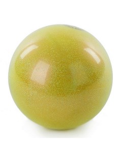 Мяч для художественной гимнастики d15 см AB2803B желтый металлик Nobrand