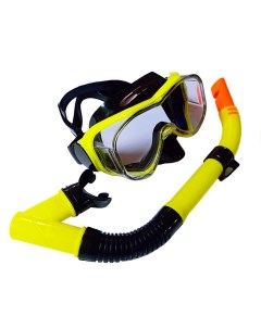Набор для плавания взрослый маска трубка ПВХ E39247 3 желтый Sportex