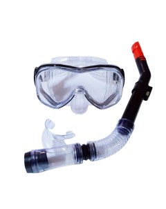 Набор для плавания взрослый маска трубка ПВХ E39248 4 черный Sportex