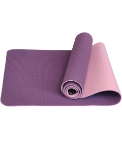 Коврик для йоги 183x61x0 6 см ТПЕ E33579 фиолетово розовый Sportex
