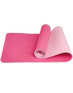 Коврик для йоги 183x61x0 6 см ТПЕ E33585 розовый светло розовый Sportex