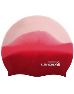 Шапочка плавательная MC33 розовый белый Larsen