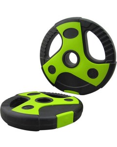 Диск пластиковый цемент d26 мм 10 кг CPL 200 чёрный с зелеными вставками Sportex