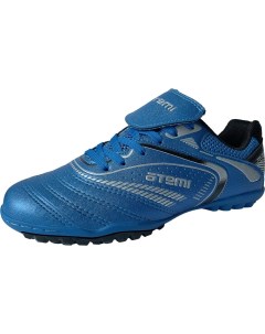 Бутсы футбольные голубые синтетическая кожа SD300 TURF Atemi