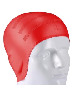 Шапочка для плавания B31565 силиконовая анатомическая красная Sportex