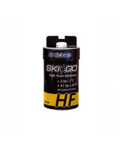 Мазь держания 90277 HF Kickwax Yellow для мокрого снега 5 С 1 С 45 г Skigo