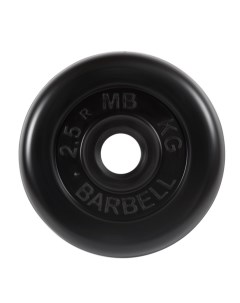 Диск обрезиненный d31мм MB PltB31 2 5 2 5 кг черный Mb barbell