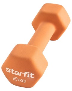Гантель неопреновая Core 2 кг DB 201 оранжевый пастель Starfit