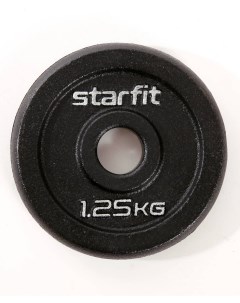 Диск чугунный 1 25 кг d26 мм BB 204 черный Starfit