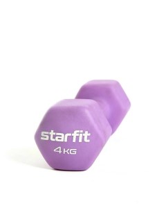 Гантель неопреновая Core 4 кг DB 201 фиолетовый пастель Starfit