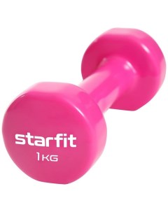 Гантель виниловая Core 1 кг DB 101 розовый Starfit