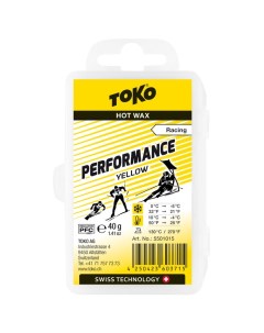 Парафин низкофтористый Performance yellow 0 С 6 С 40 г 5501015 Toko