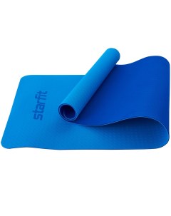 Коврик для йоги и фитнеса 173x61x0 6см TPE FM 201 синий темно синий Starfit