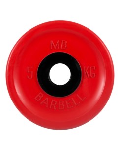 Диск олимпийский d51мм евро классик MB PltCE 5 5 кг красный Mb barbell