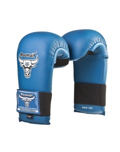 Спарринговые перчатки для каратэ RKM 260 синие Roomaif