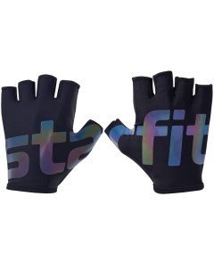 Перчатки для фитнеса WG 102 черный светоотражающий Starfit