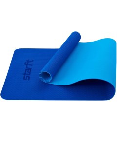 Коврик для йоги и фитнеса 173x61x0 4см TPE FM 201 темно синий синий Starfit